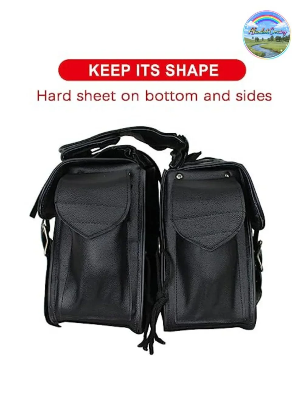Genuine Naked Cowhide Leather Motorcycle Saddle Bags Throw Over with 20L